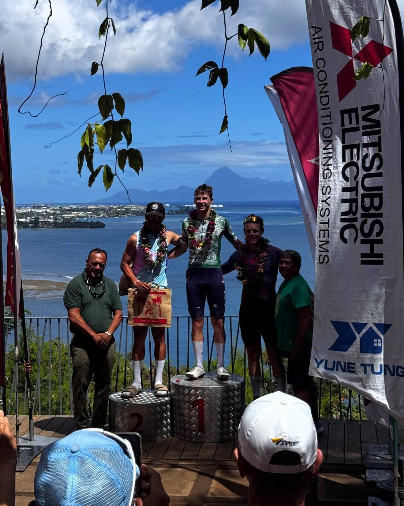 CDF rider during the Tour of Tahiti